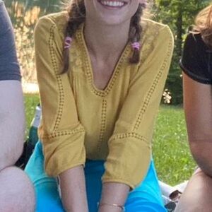 Yellow Summer Puff sleeve Blouse